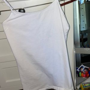 Cute white tank would be cute with something or on its own!